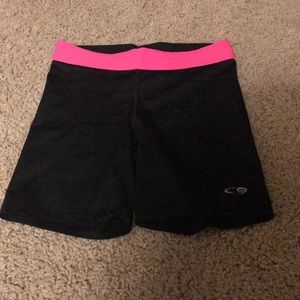 Black, girls workout, bicycle leggings, spandex